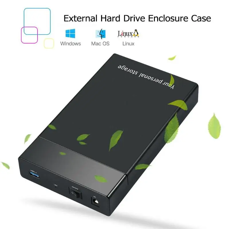 Высокоскоростной чехол для HDD USB 3,0 на SATA III 6 Гбит/с внешний жесткий диск Корпус для HDD 2,5 3," USB3.0 HD SSD чехол для жесткого диска