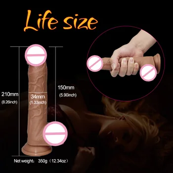 Telescopic Vibrating Thrusting Realistic Dildo Female Masturbation With Suction Cup Heating Penis Wireless Remote Dick For Women 4