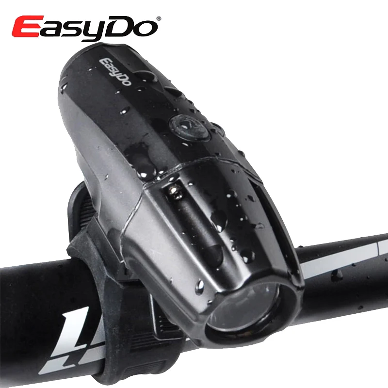 EasyDo Водонепроницаемая велосипедная фара USB светодиодный перезаряжаемый MTB горная дорога сигнальные огни для велосипеда наружная ручная лампа велосипедная фара - Цвет: Black EL-1109