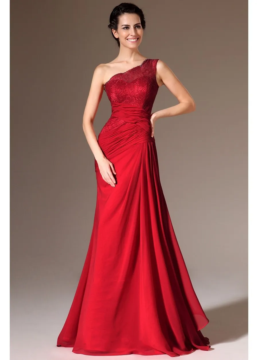 Vestido de renda Вечерние платья на одно плечо, новинка, модные сексуальные женские вечерние красные длинные элегантные платья подружки невесты