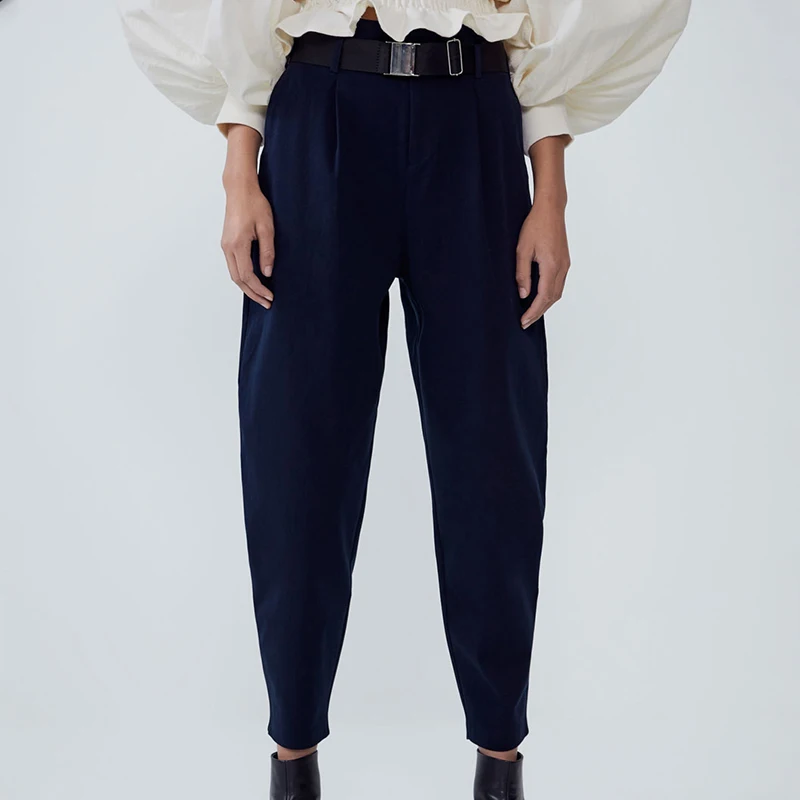 

OMIKRON Fashion Girlfriend Women Hipsters Harem Pants Baggy Pants Trousers Loose Wash Dark Button Pants Pantalon Femme Trousers