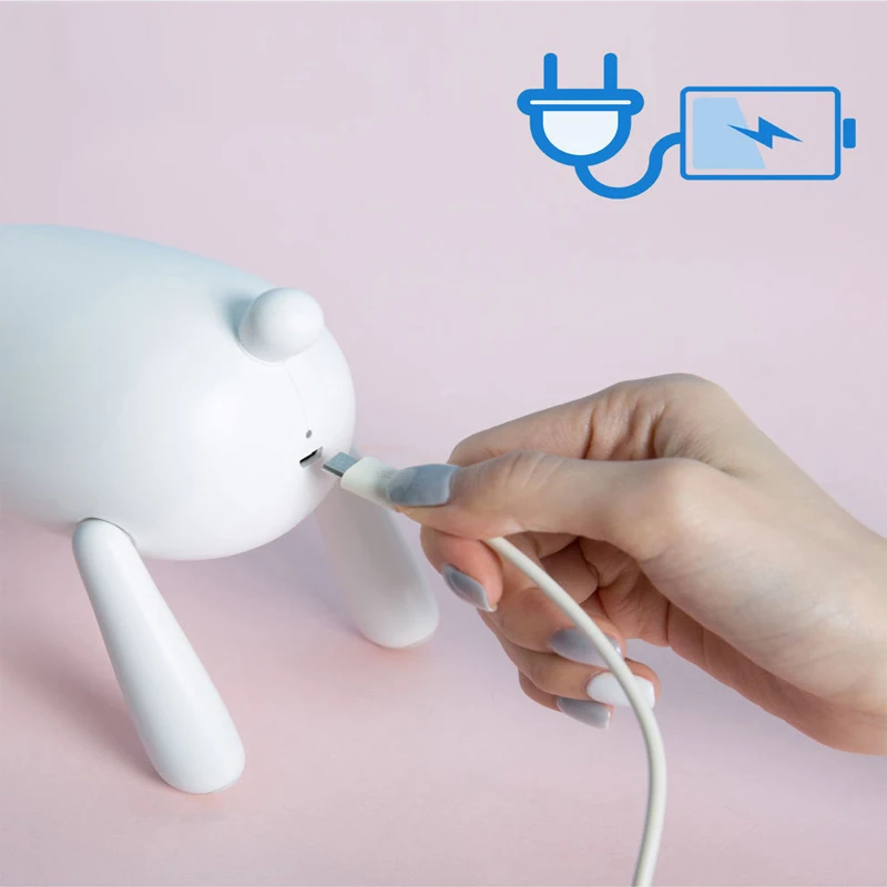 Лось Светодиодная настольная лампа с usb приведенный в действие Ночной светильник с сна светильник для чтения книг светильник детская спальня декоративные настольные лампы