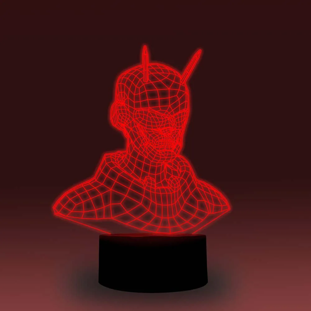 NiteApps 3D Ant Man ночник настольная Иллюзия украшение лампа подарок на день рождения приложение/сенсорное управление