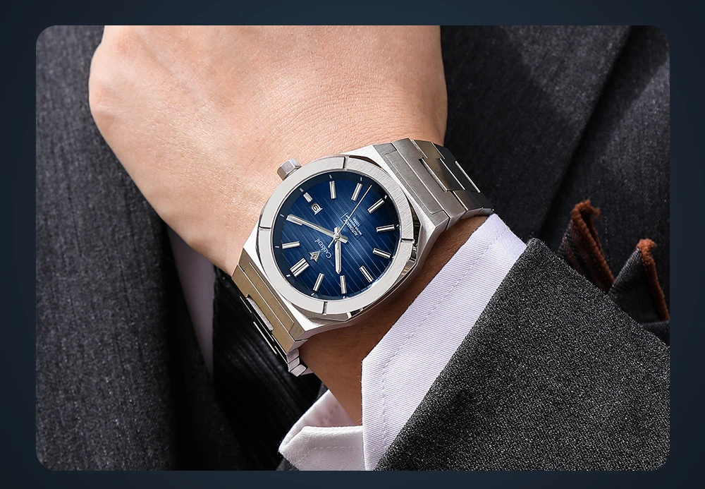 2021 New CADISEN German design Mechanical Wristwatch men Luxury Automatic watch for men Stainless steel 10 Bar Waterproof Clock
