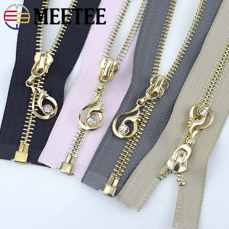 2/5 шт Meetee 85 см 5# Металлические молнии с автоматическим замком открывающиеся молнии для курток пальто DIY сумки Швейные аксессуары для художественного оформления