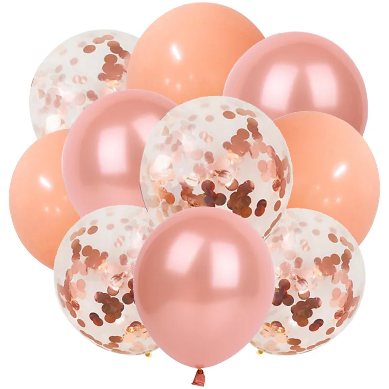 10 шт 18 inch блесток набор воздушных шаров 18 inch алюминиевая фольга блесток шары для свадьбы и дня рождения праздничные украшения: воздушные шары воздушный шар "Конфетти" - Цвет: Золотой