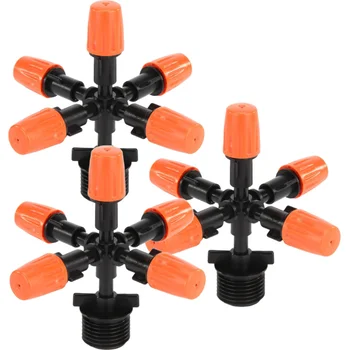 

10pcs Five-Head Plastic Useful Irrigation Small Garden Sprayer Cooling Sprayer Cooling Nozzles for Outdoor
