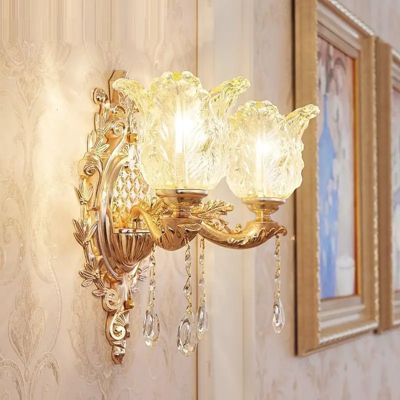 Wandlampe Murale современная лампа аппликация Фреска Interieur лестница Led Wandlamp Aplique Luz Pared Хрустальный потолочный светильник настенный светильник для спальни