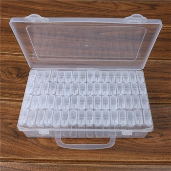 

64pcs Diamond Painting Tools Accessories Beads Container Rhinestone Diamond Embroidery Stone Storage Convenience Box