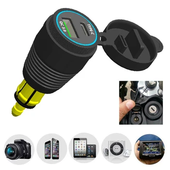 

Parts Fast Charger Replacement 1pcs USB Adapter Socket Aluminum DC 12V-24V