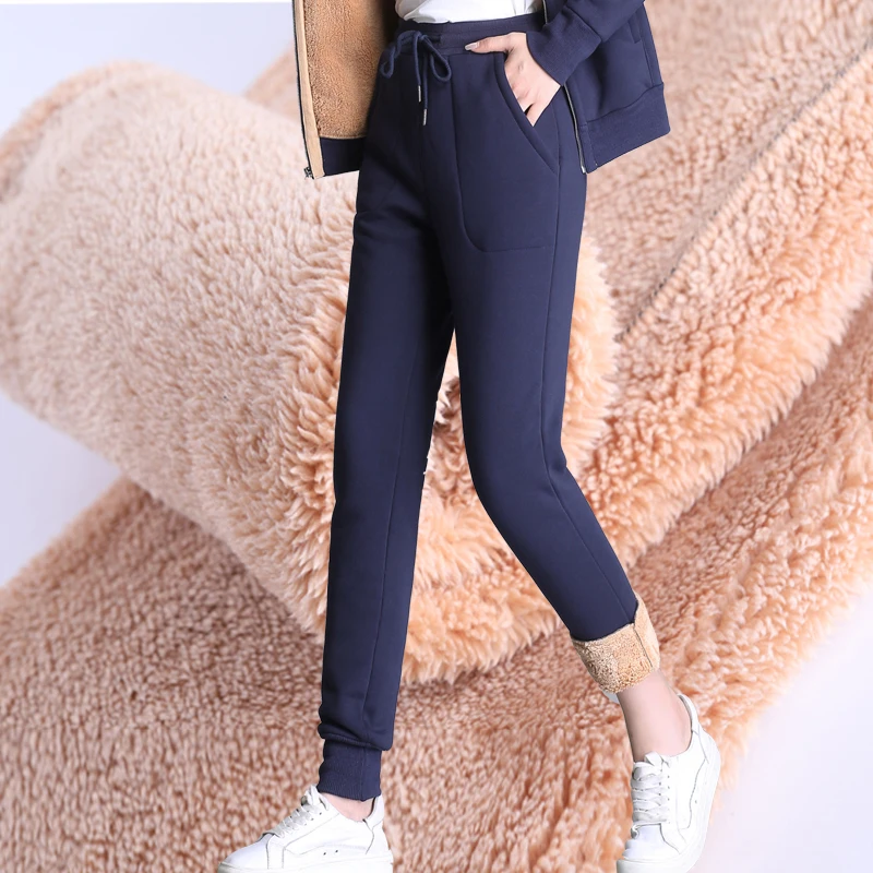

Autumn and Winter 2019 Women Casual Velvet Harem Pants Thick Loose Pants Female Fleece Long Trousers Pantalones Mujer Plus size