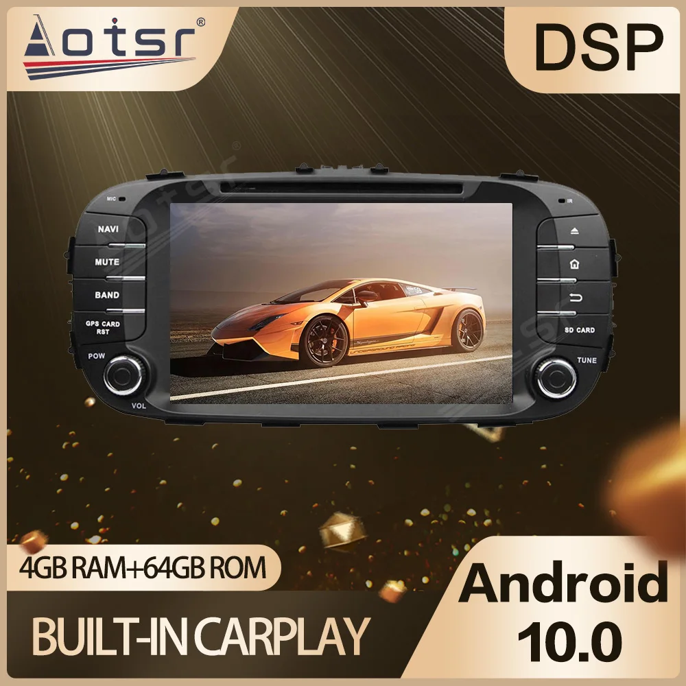 Carplay Car Android Radio For Kia Soul Multimedia Player Auto PX6 GPS Navigation 2014 - 2018 Stereo Head Unit Auto Audio Video