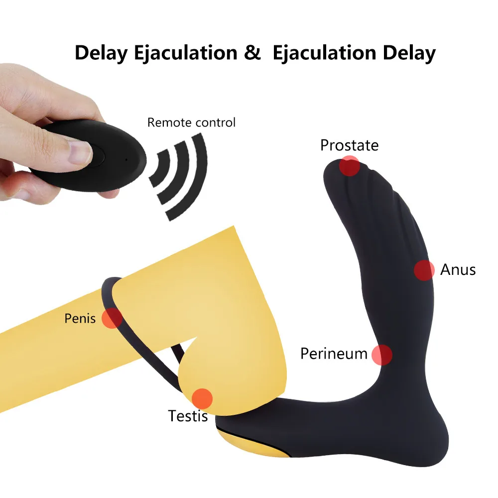 Prostate Massage Anal Plug Vibrator Anal Sex Toys For Men Wireless Control Prostate Stimulator Delay Ejaculation Ring Adult Shop 3