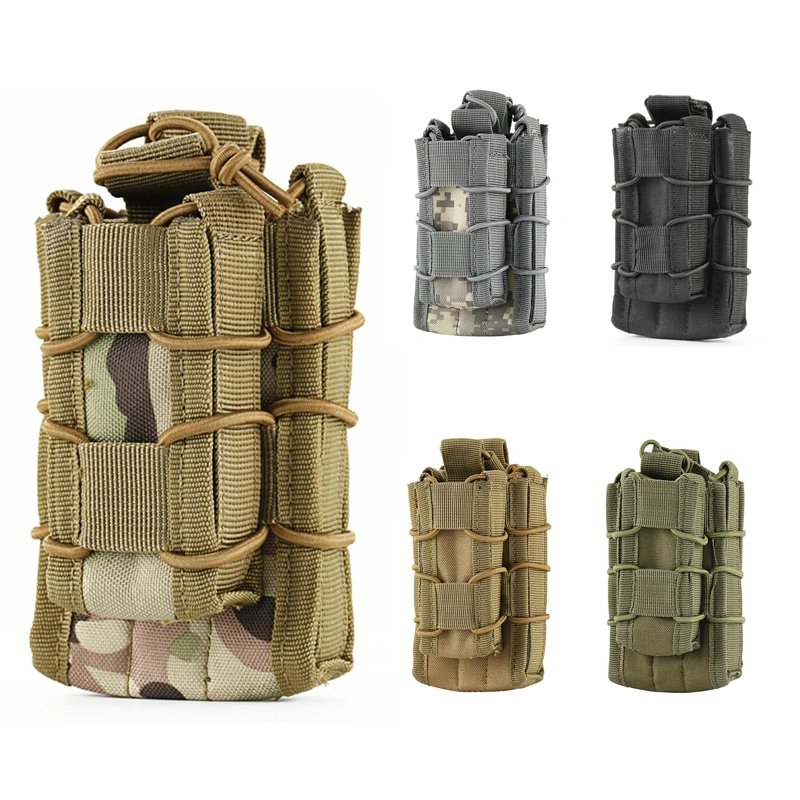 MOLLE открытый Топ двойной слой подсумок винтовка пистолет Mag сумка картридж аксессуары сумка охотничья сумка