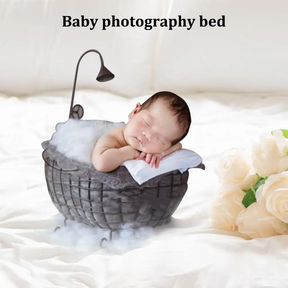 Новорожденная детская корзина фотография кровать месяц Ванна фотография мебель Небольшая Ванна реквизит для ребенка постельные принадлежности