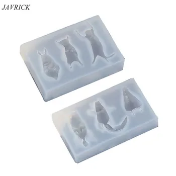 

Cute Sleepy Animals Resin Molds Cat Dog Rabbit Penguin Pendant Mold Jewelry Tool