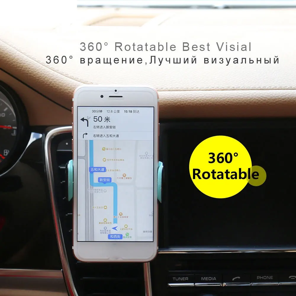 Автомобильный держатель gps на вентиляционное отверстие Автомобильный держатель Автомобильный черный+ серый Автомобильный держатель для телефона для колыбели