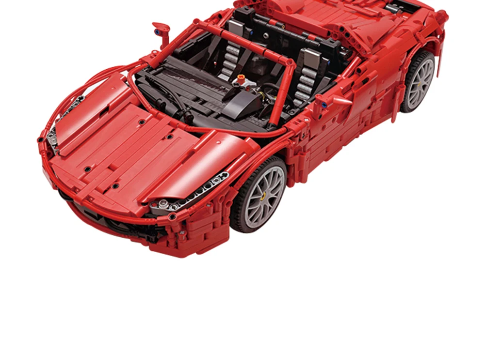 BuildMoc A build for MOC Hennessey Venom GT Spyder Ferrarii 458 строительные блоки, набор игрушек DIY, развивающий подарок для детей на день рождения