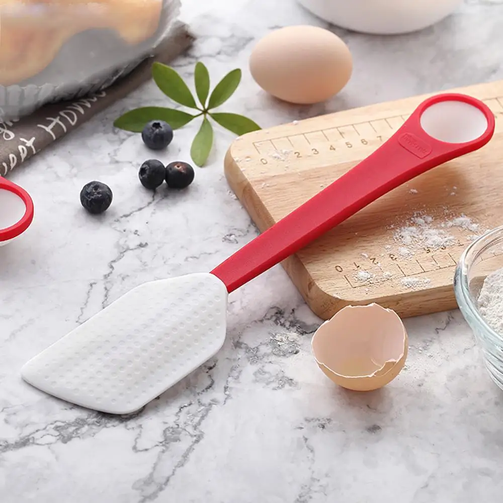  1/2pcs Kitchen Silicone Cream Butter Cake Spatula Mixing Batter Scraper Brush Butter Mixer Cake Bru