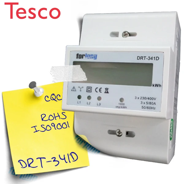 Three phase Digital Display Type din rail remote for electric meter stop