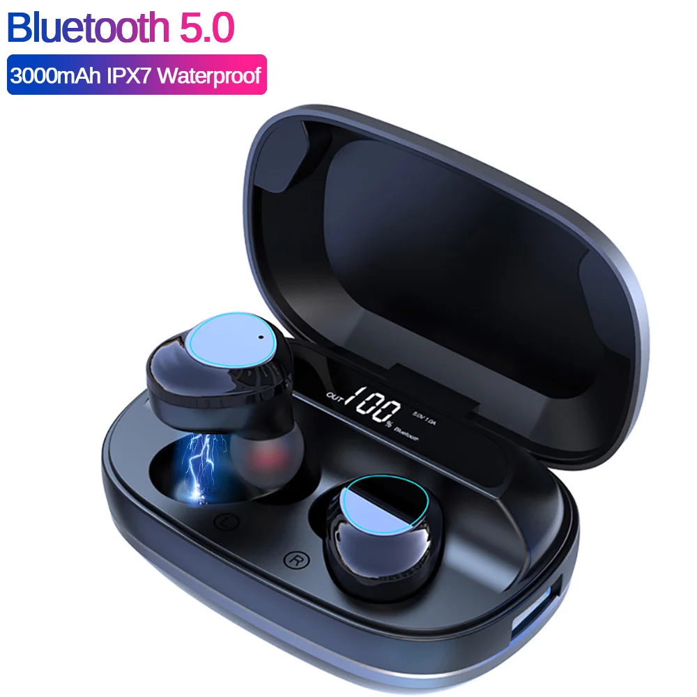 

G16 TWS Bluetooth Earphone Heavy Bass 6D Stereo HiFi Sound LED Display Headsets 3000mAh Charging Box IPX7 Waterproof