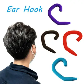 

10Pcs Non-slip Silicone Mask Ear Soft Silicone Anti-Slip Face Mask Ear Protection Grip Loop Extension Hook
