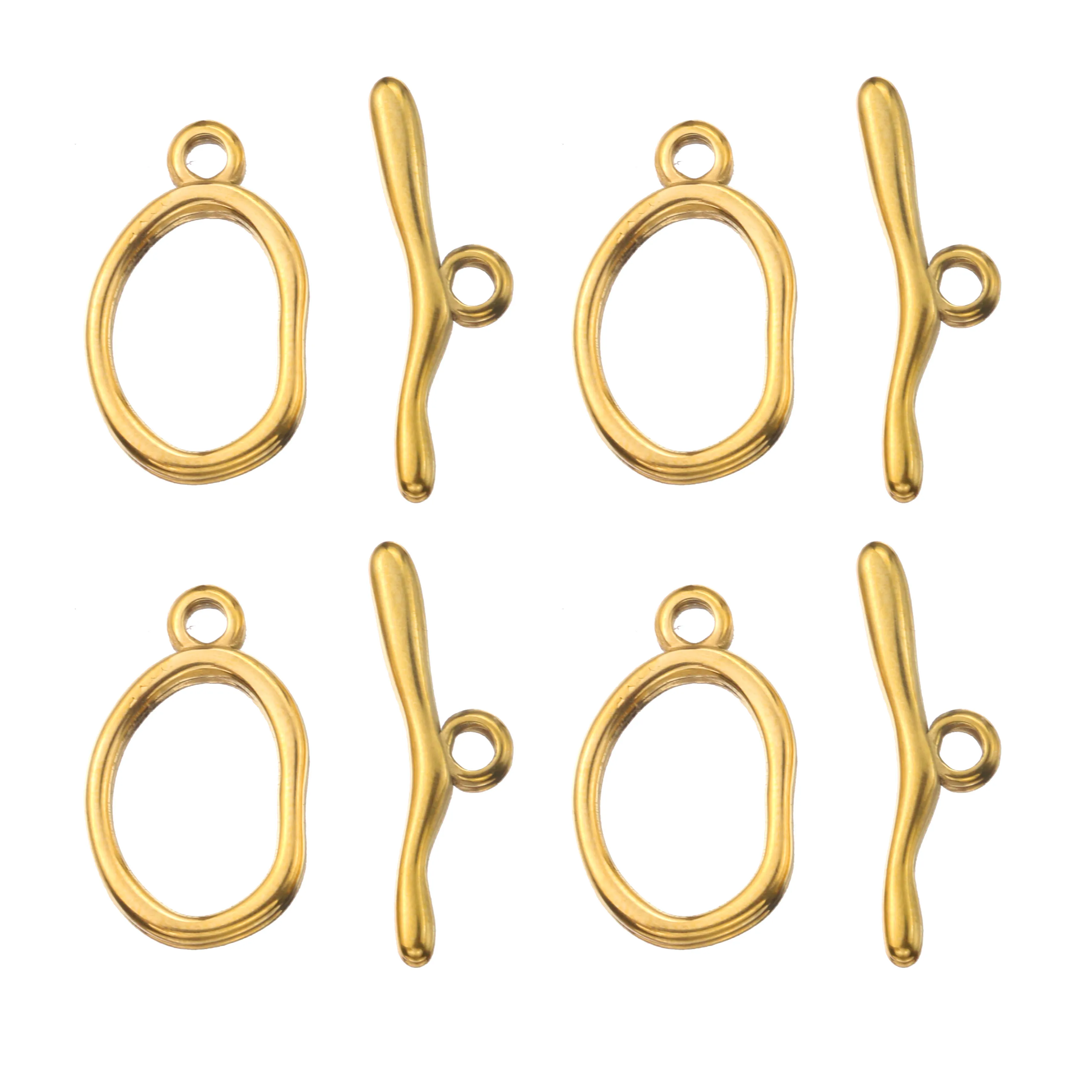 Findings-Buckle-Connector Bracelet Necklace Clasps Jewelry-Making-Supplies Stainless-Steel