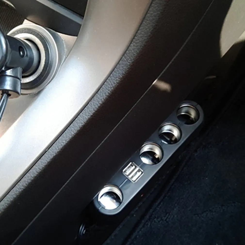 WF-0120-4 прикуриватель с 4 портами и 2 usb-портами