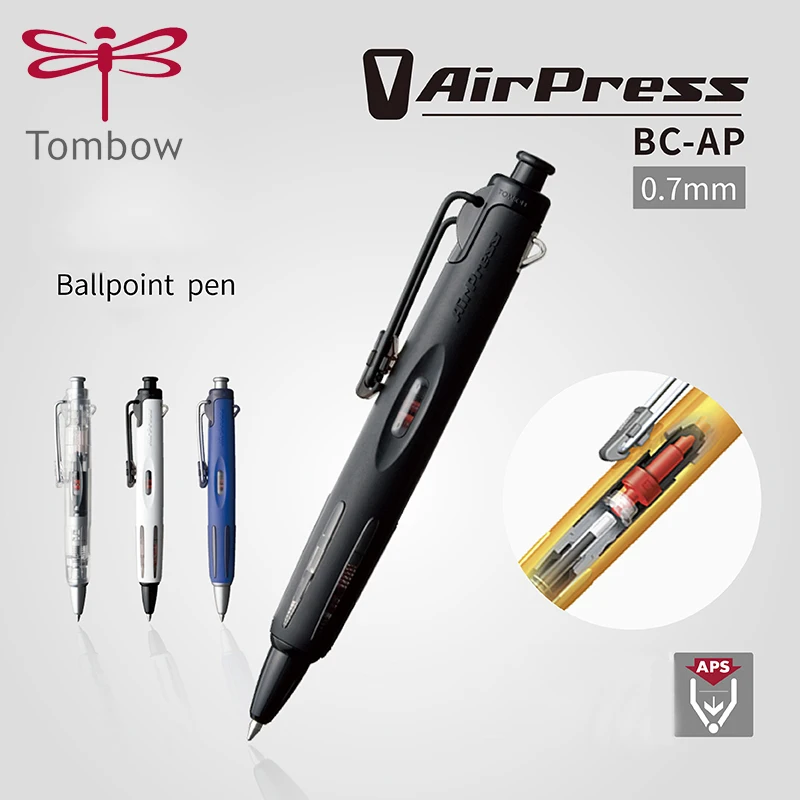 1Pc Giappone Tombow Bc-Ap Penna A Sfera Pressione Dell'Aria Oleosa Penna A Sfera 0.7Mm Nucleo Nero Studente Uso Penna A Sfera Pressione Aria