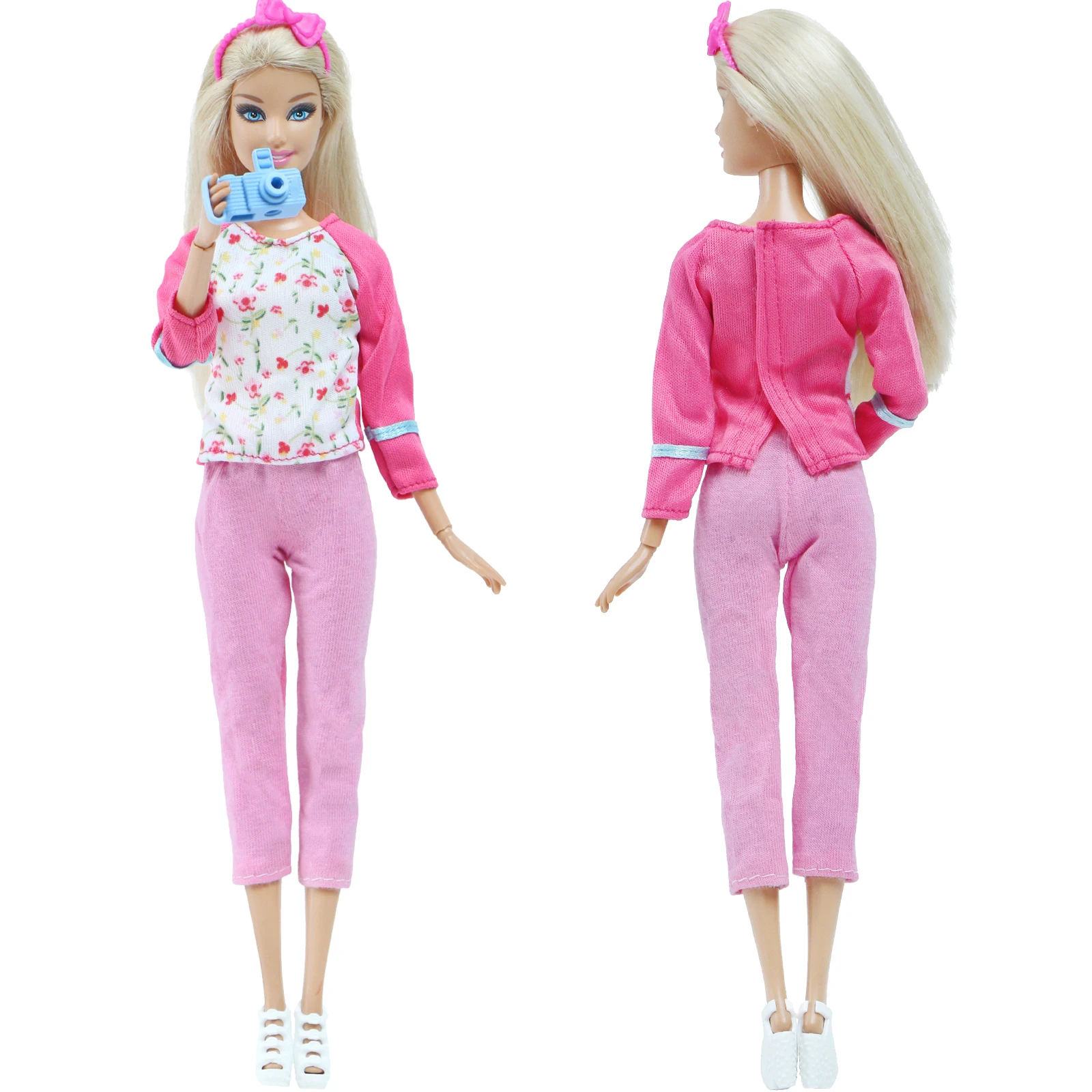 Compra online de 5 conjuntos de roupas de boneca para bonecas barbie calças  blusas mini vestidos roupas para 1/6 11.5 Polegada boneca adorável presente  conjunto para brinquedo da menina