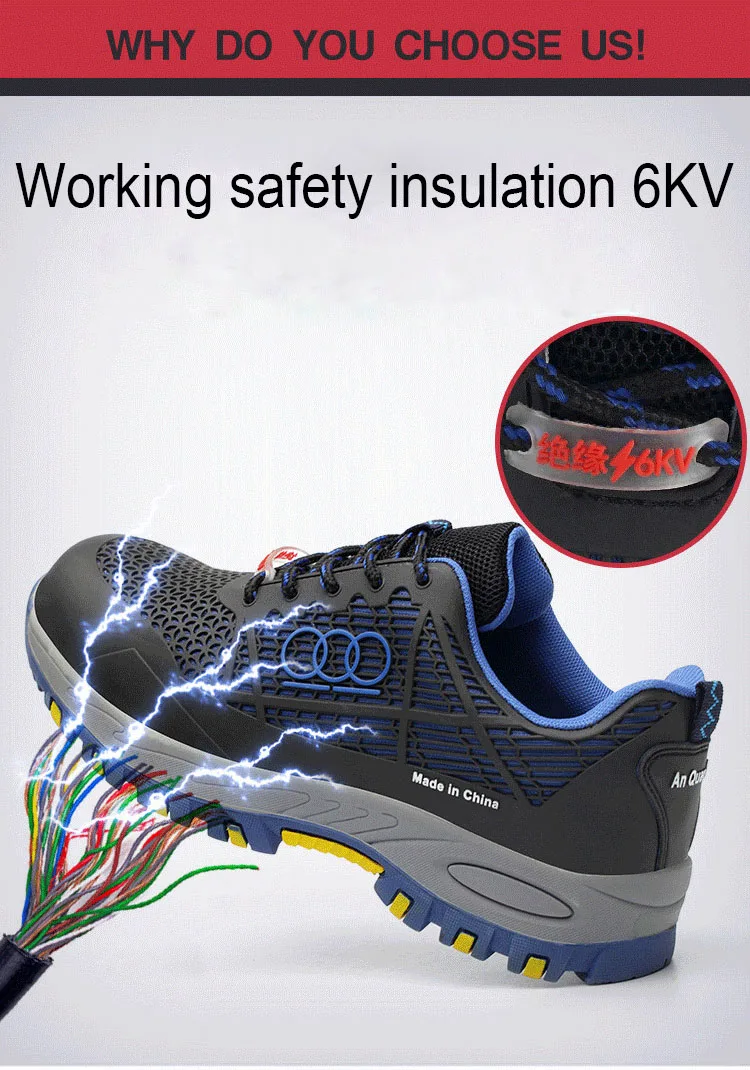 Утепленная рабочая обувь, устойчивая к разбиванию, дышащая защитная обувь для мужчин и женщин, универсальная защитная обувь