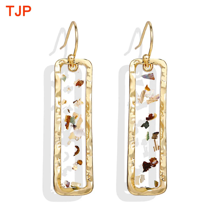 

2019 New Colorful Ethnic Irregular Drop Earrings for Women Bohemian Shell Earring Personality Dangle Earring Party Jewelry