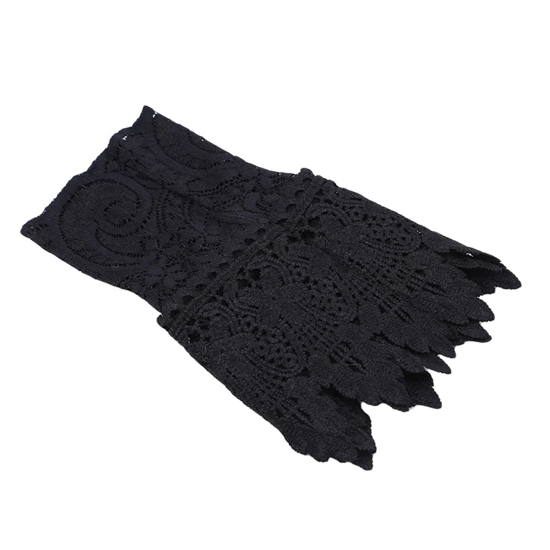 New Women Fake Arm Sleeves Organ Pleated Cuff Korean Beautiful Goddess Lace Hollow Hook Accessories Outdoor Apparel Arm Warmers