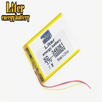 

3 line 345361 3.7V 1500mAh 355060 Lithium Polymer LiPo Rechargeable Battery ion cells For DIY PAD E-book bluetooth heads