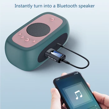 

Music LCD Display HIFI Wireless Audio Adapter USB Interface Fully Compatible 3.5mm Bluetooth 5.0 Receiver Transmitter Connection