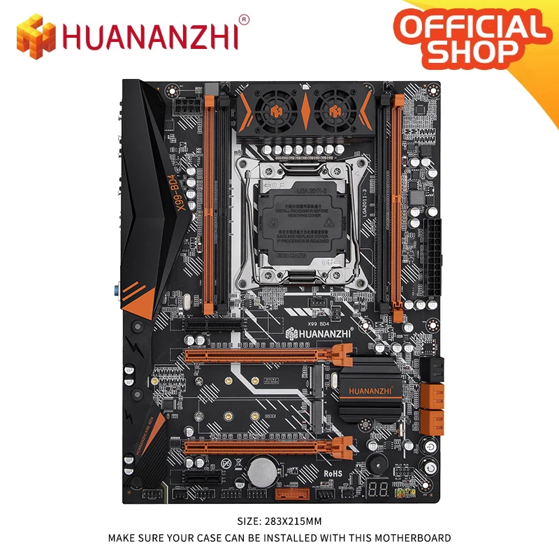 Материнская плата HUANANZHI X99 BD4 Серверная Intel LGA 2011-3 всех серий DDR4 RECC128GB M.2 NVME NGFF ATX |
