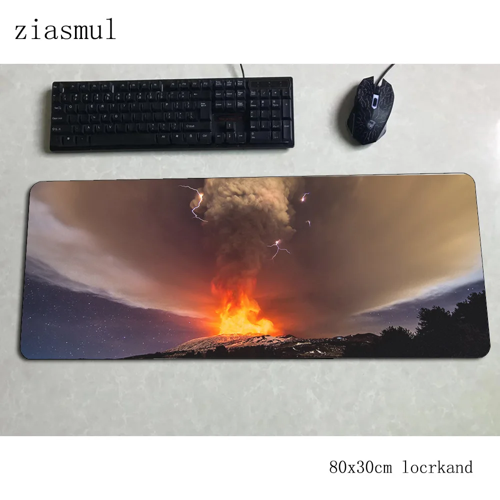 Вулканы коврик для мыши геймер Мода 800x300x3 мм notbook коврик для мыши игровой коврик для мыши подарок на Хэллоуин pc стол коврик для мыши