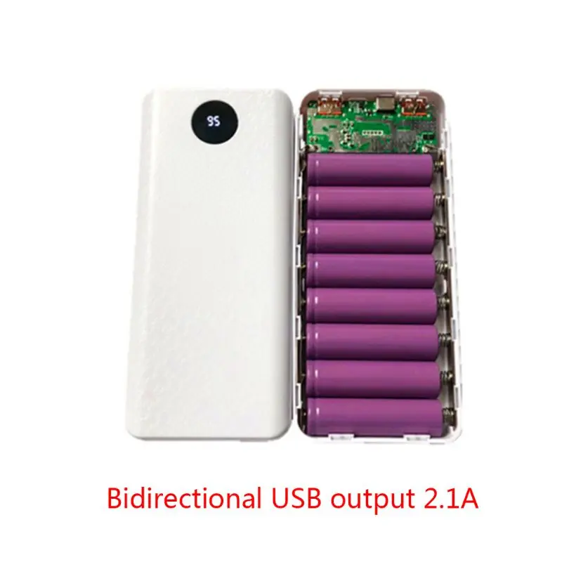 Двойной корпус внешнего аккумулятора USB Type C комплект для самостоятельной сборки