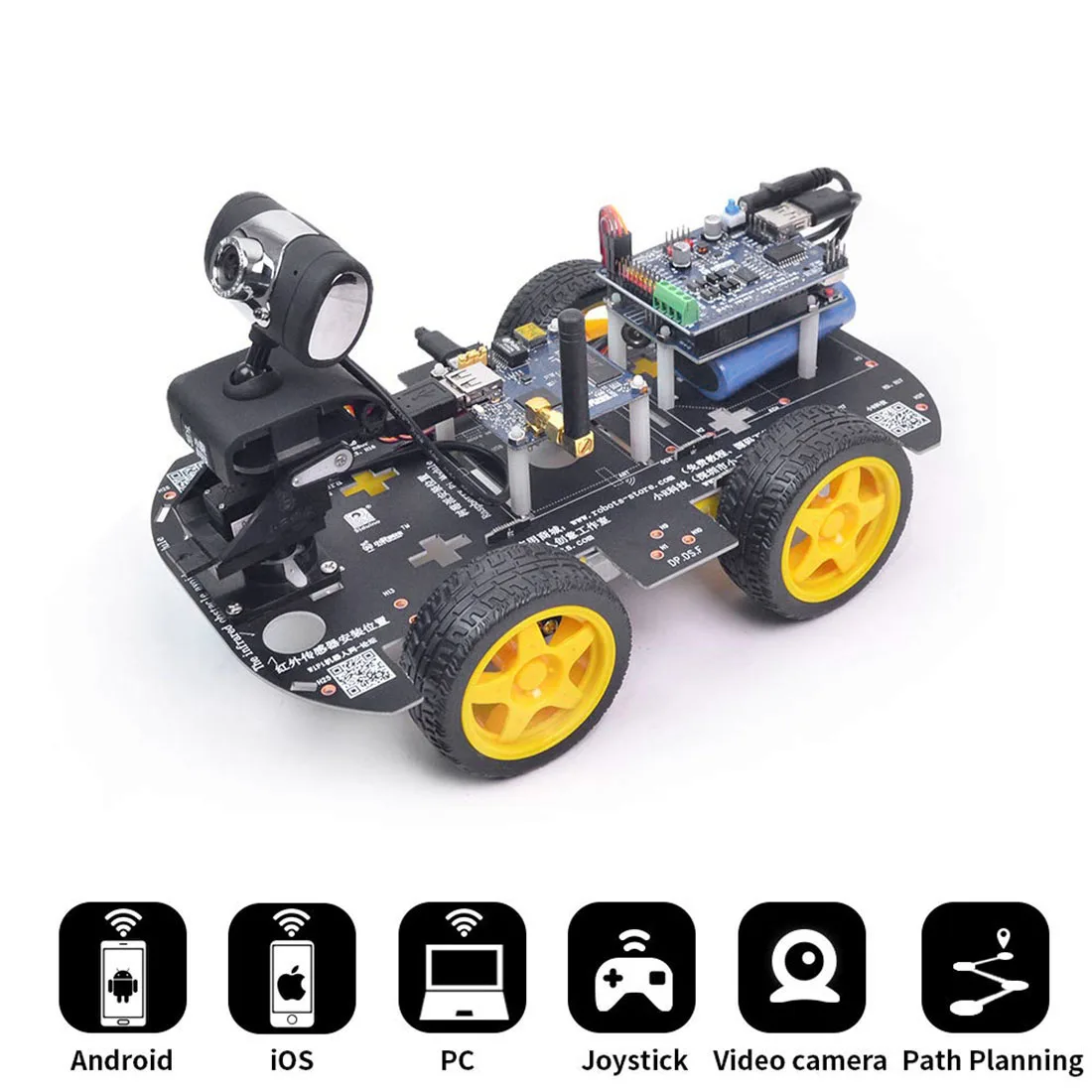 Carro com Programação Linux para Arduino Robô Programável Brinquedo Faça Você Mesmo Wifi Vapor Gráfica xr Bloco Uno r3 Versão Padrão 3 Cheap Brinquedos programáveis