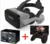 With Controller C Шлем 9,0 VR Очки виртуальной реальности 3D очки Google Cardboard VR гарнитура коробка для 4,0-6,3 дюймов смартфон игры - Цвет: With Controller C