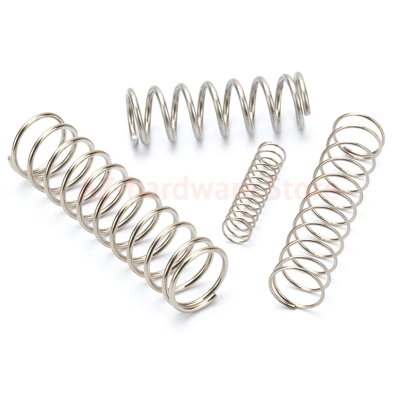 304 Stainless Steel Compression Spring, Return Spring, Steel Wire Diameter0.2~0.3mm Outside Diameter1.5~6mm 10 Pcs