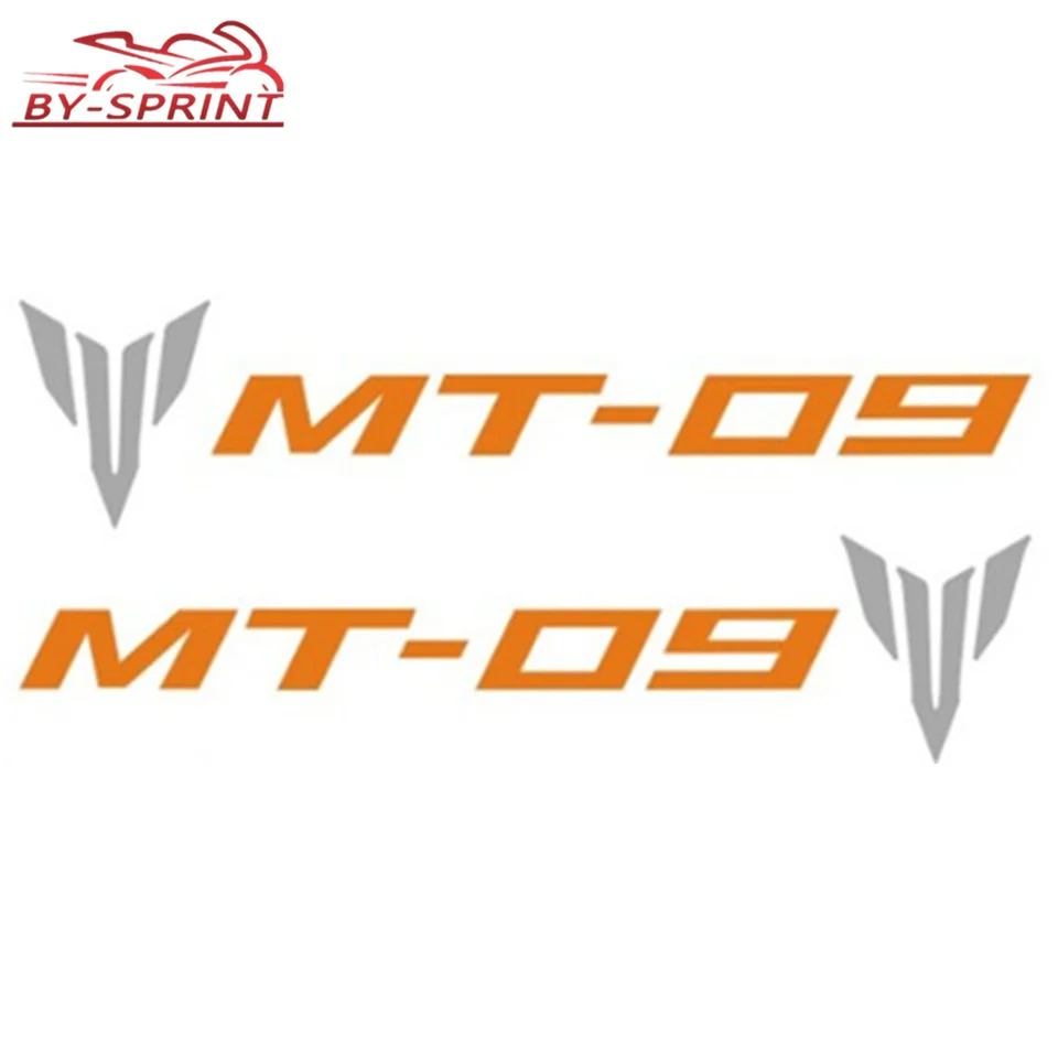 2 X мотоциклетные украшения универсальные эмблемы наклейки для YAMAHA MT-09 MT09 MT-09 - Цвет: Оранжевый