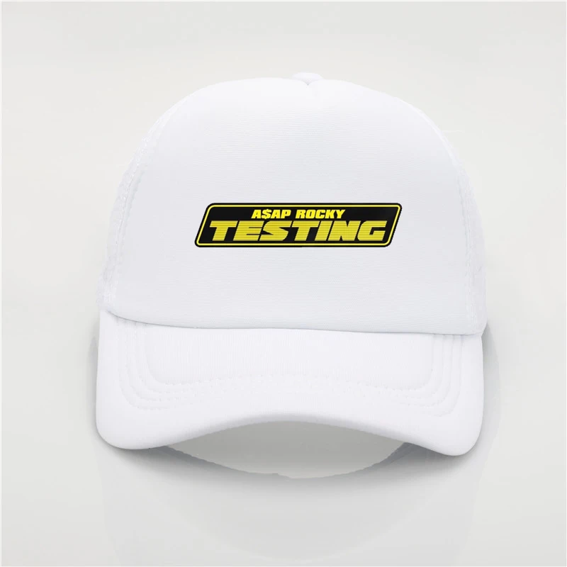 Модная шапка с сеткой, альбом, как можно скорее, ROCKY TESTING, бейсбольная кепка с принтом, мужская летняя трендовая Кепка, новая молодежная Солнцезащитная шляпа, пляжный козырек