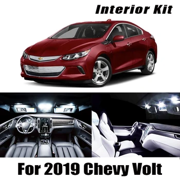 

9x Canbus Error Free LED Interior Light Kit Package for 2019 Chevy Volt Car Accessories Map Dome Trunk License Light