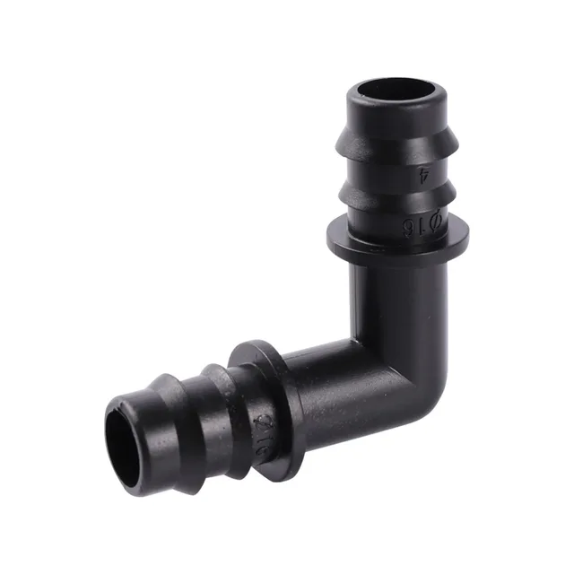 10 Conectores En T De 90 Grados Para Riego - Sistema De 3x16mm, Color Negro, Plástico, Perfectos Para Jardín O Huerto