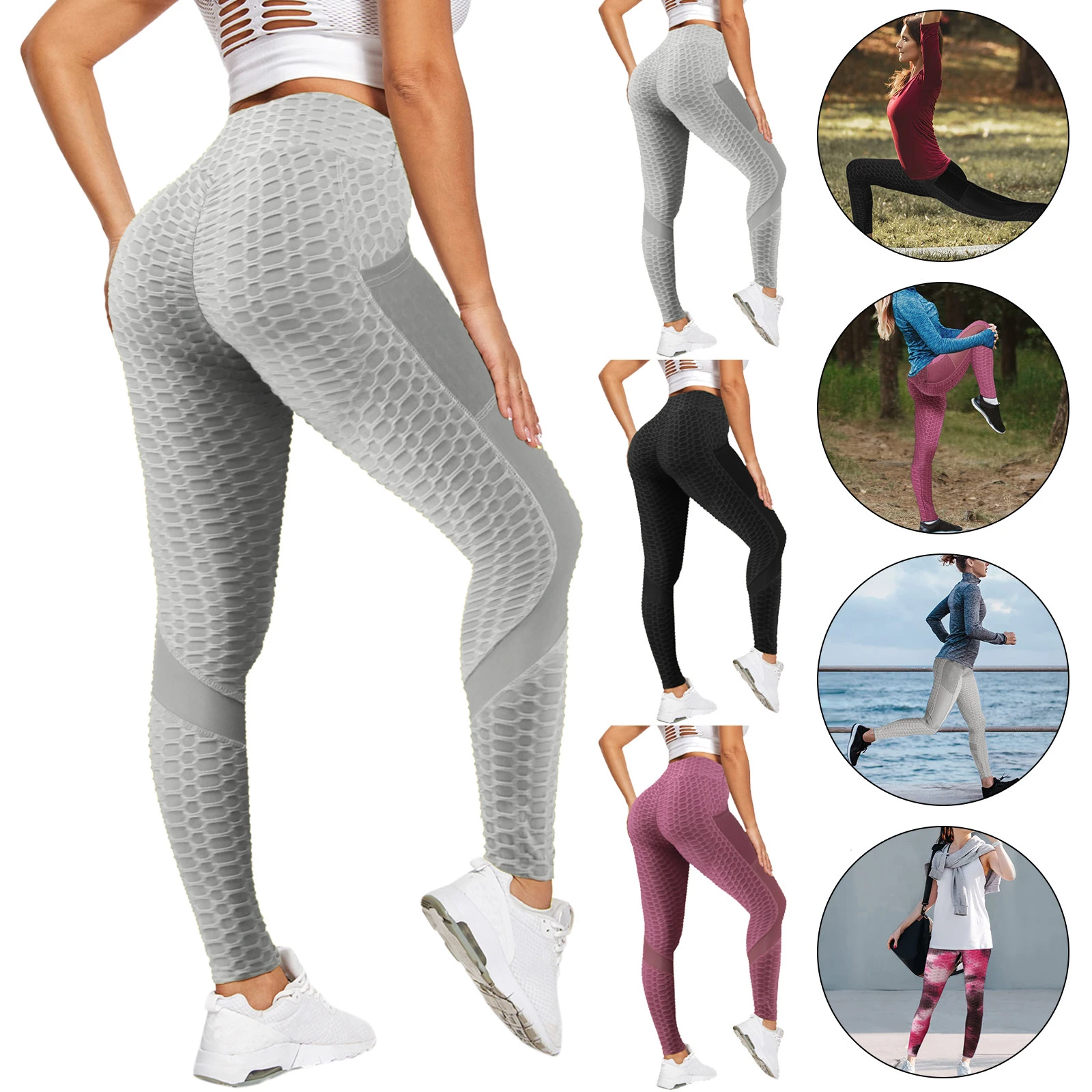 Women's Ruched Gym Leggings