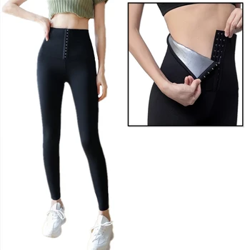 

Women Sauna Shapers Slimming Pants Hot Thermo Sweat Sauna Body Shapers Women Waist Trimmer Tummy Control Pants Leggings Shapers