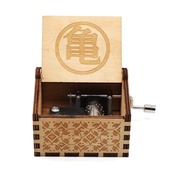 

DropShipping Wooden Music Box Dragon Ball Game Of Throne Caja Musical Hand Cranked Musical Box Queen Valentine's Day Present