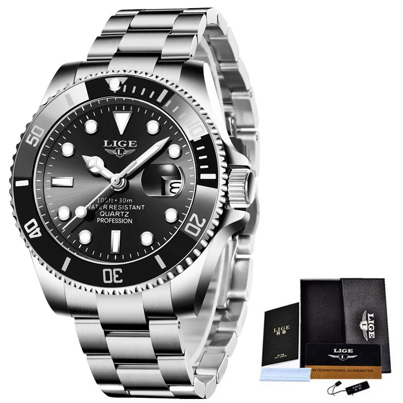 LIGE Diver Date Sport Quartz