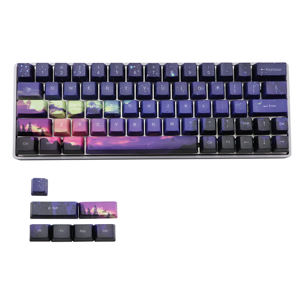 Mechanische Toetsenbord keycap Voor GH60 RK61/ALT61/Annie /poker GK61 GK64 dz60 сублимация pbt Keycap OEM набор|Клавиатуры|